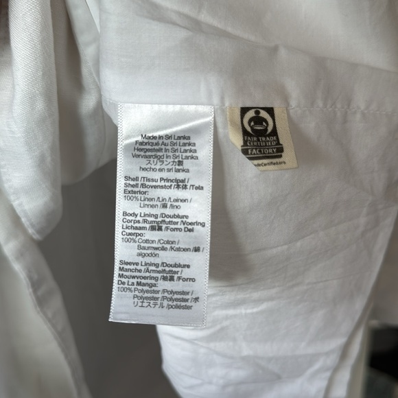 Madewell White Linen Blazer – Size 2X – New with Tags - Picture 8 of 8